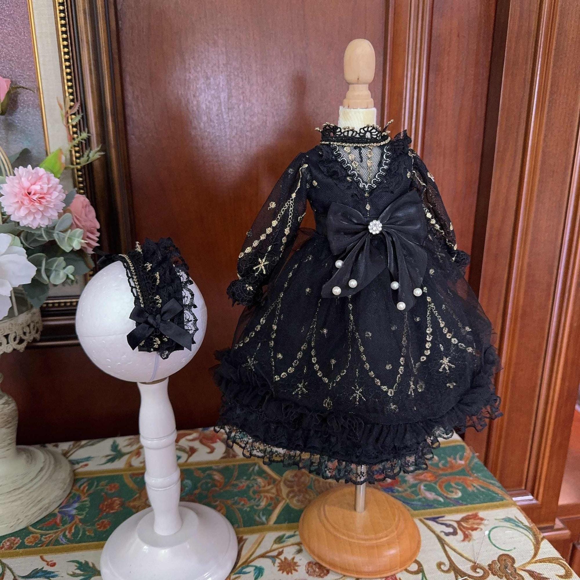 Vintage Lolita BJD Dress – Fits 1/3, 1/4, 1/6 Blythe Dolls